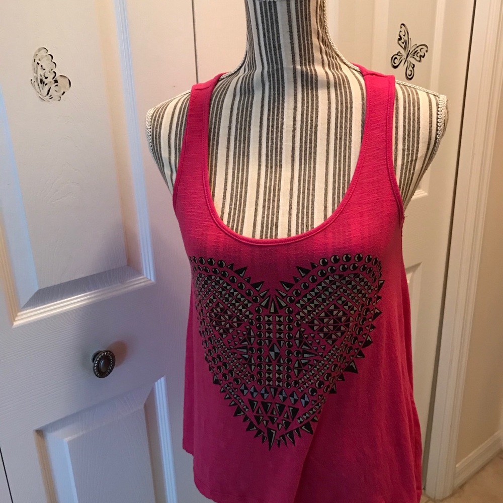 Self Esteem Pink/Red Tank ❤️Top